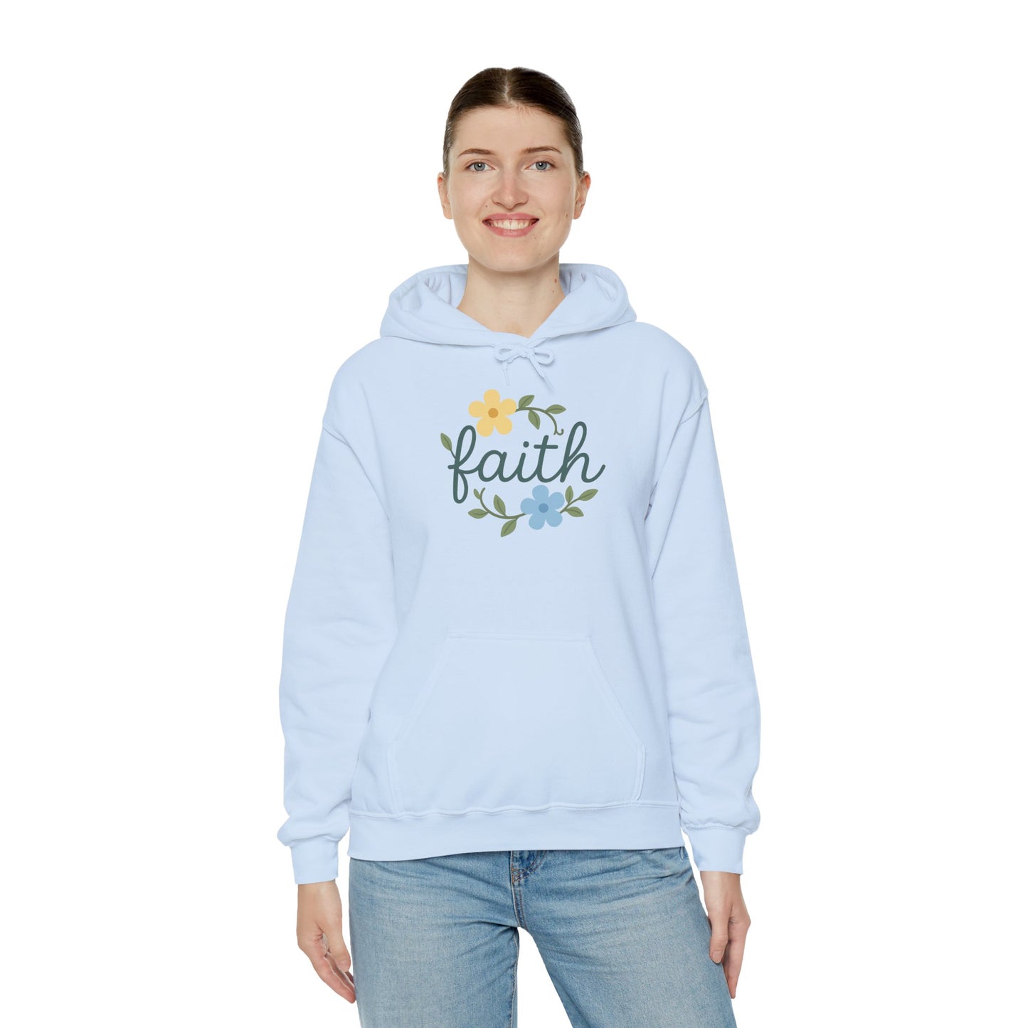 Faith Floral Hoodie — "Saved Since 1998" Christian Comfort Sweatshirt