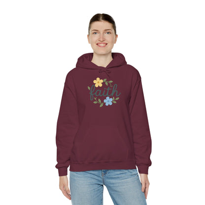 Faith Floral Hoodie — "Saved Since 1998" Christian Comfort Sweatshirt