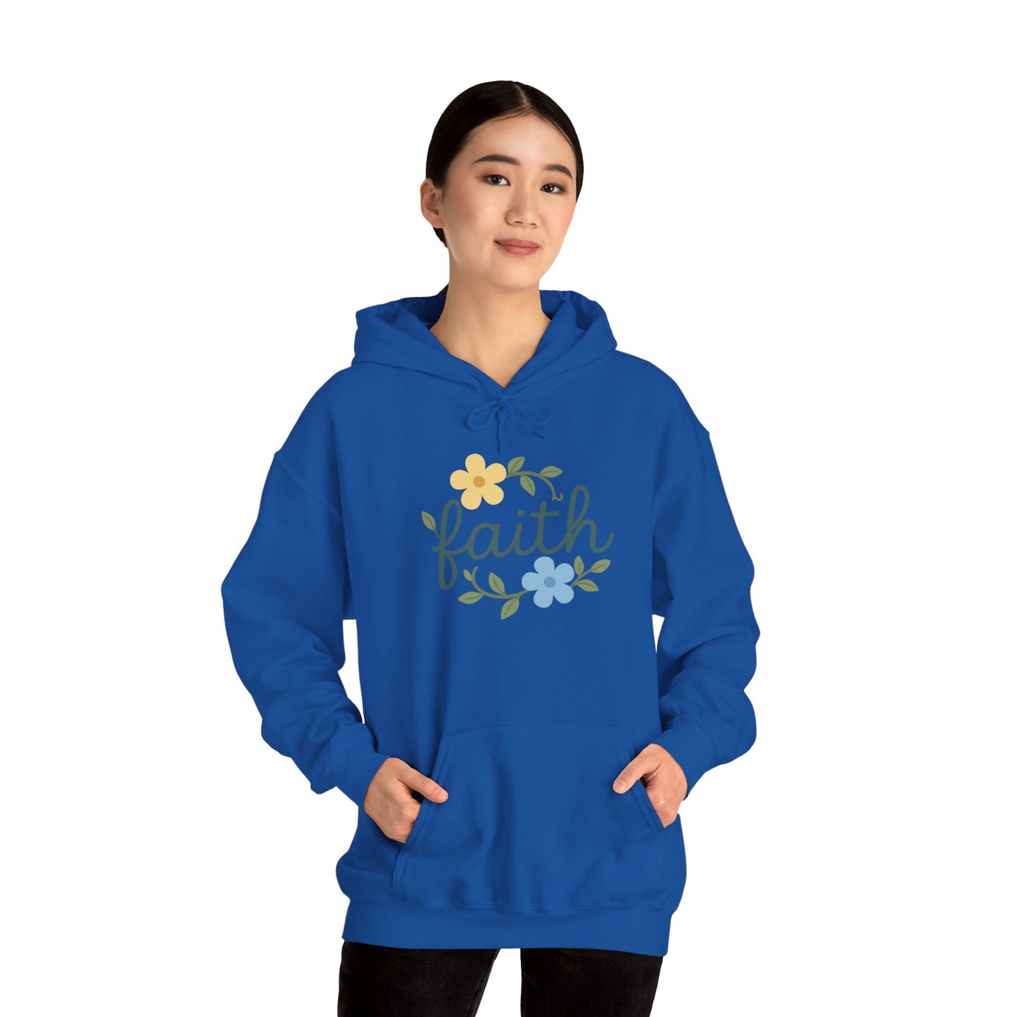 Faith Floral Hoodie — "Saved Since 1998" Christian Comfort Sweatshirt