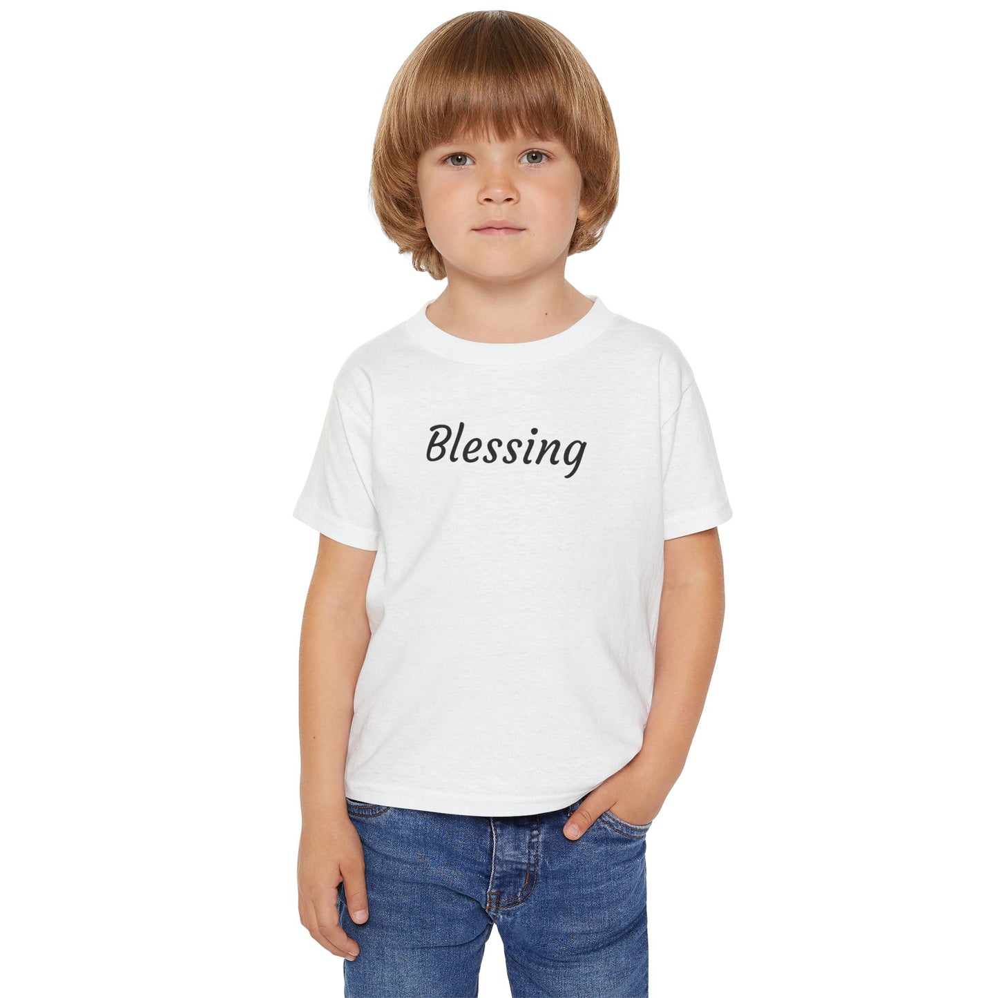 Blessing Toddler T-Shirt — Soft Script Faith Baby Tee