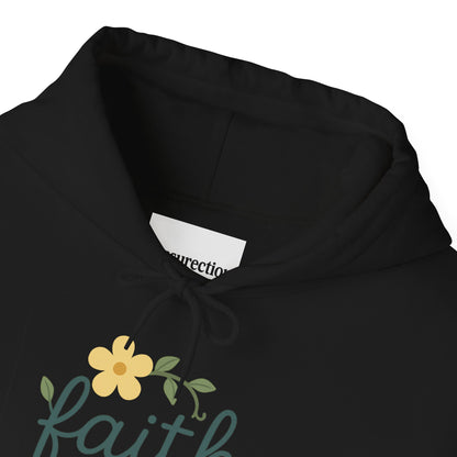 Faith Floral Hoodie — "Saved Since 1998" Christian Comfort Sweatshirt