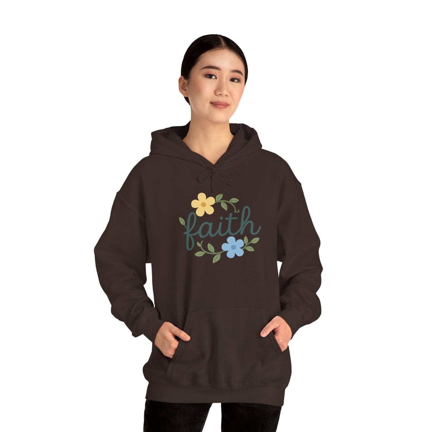 Faith Floral Hoodie — "Saved Since 1998" Christian Comfort Sweatshirt