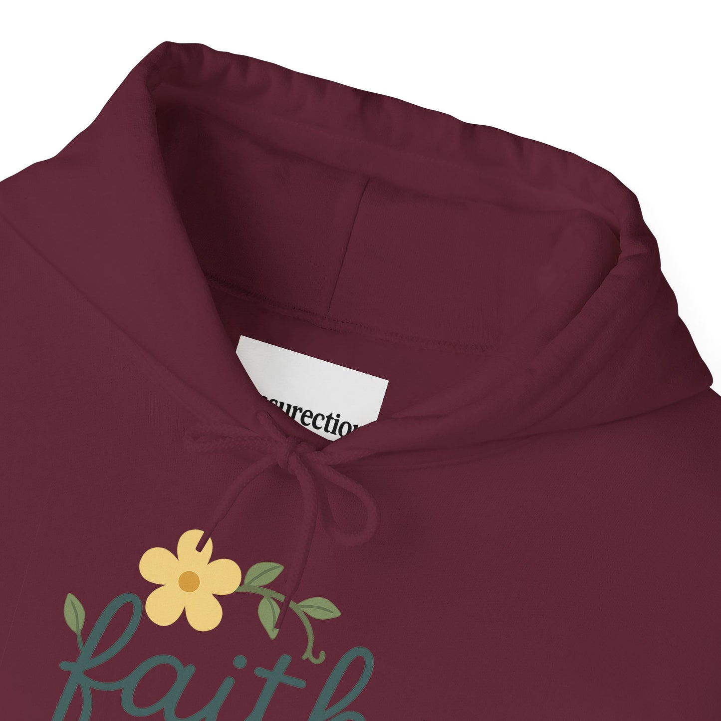 Faith Floral Hoodie — "Saved Since 1998" Christian Comfort Sweatshirt