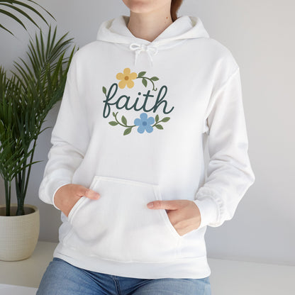 Faith Floral Hoodie — "Saved Since 1998" Christian Comfort Sweatshirt