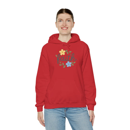 Faith Floral Hoodie — "Saved Since 1998" Christian Comfort Sweatshirt