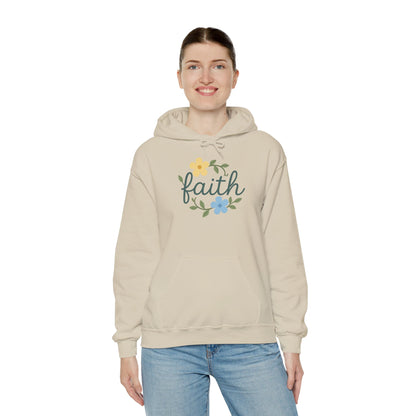 Faith Floral Hoodie — "Saved Since 1998" Christian Comfort Sweatshirt