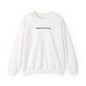 Crewneck Sweatshirt — "Rapture Ready" Minimalist Religious Graphic