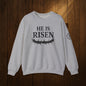He Is Risen Sweatshirt — Christian Easter Crewneck with Crown of Thorns