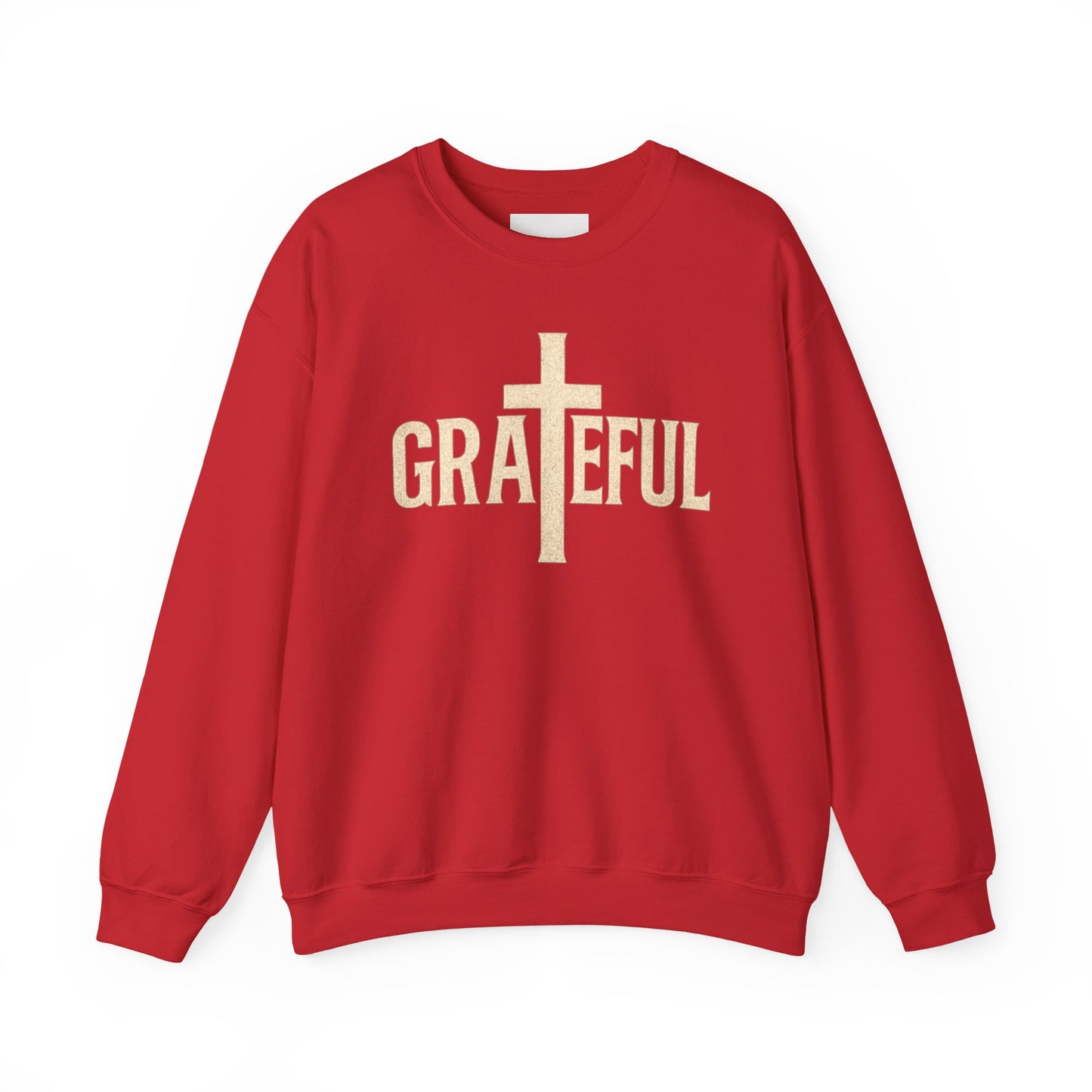 Grateful Cross Sweatshirt — Christian Faith Graphic Crewneck