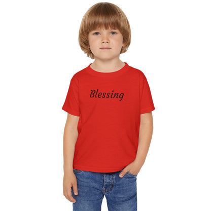 Blessing Toddler T-Shirt — Soft Script Faith Baby Tee