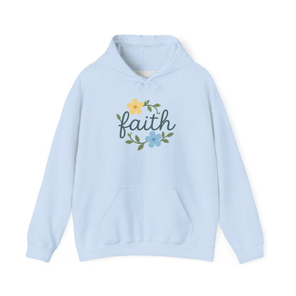 Faith Floral Hoodie — "Saved Since 1998" Christian Comfort Sweatshirt