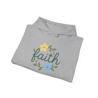Faith Floral Hoodie — "Saved Since 1998" Christian Comfort Sweatshirt
