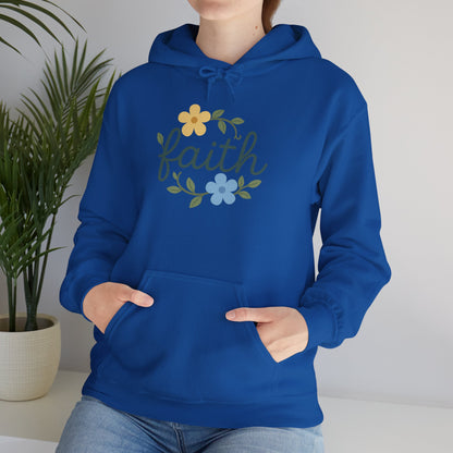 Faith Floral Hoodie — "Saved Since 1998" Christian Comfort Sweatshirt