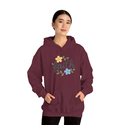 Faith Floral Hoodie — "Saved Since 1998" Christian Comfort Sweatshirt