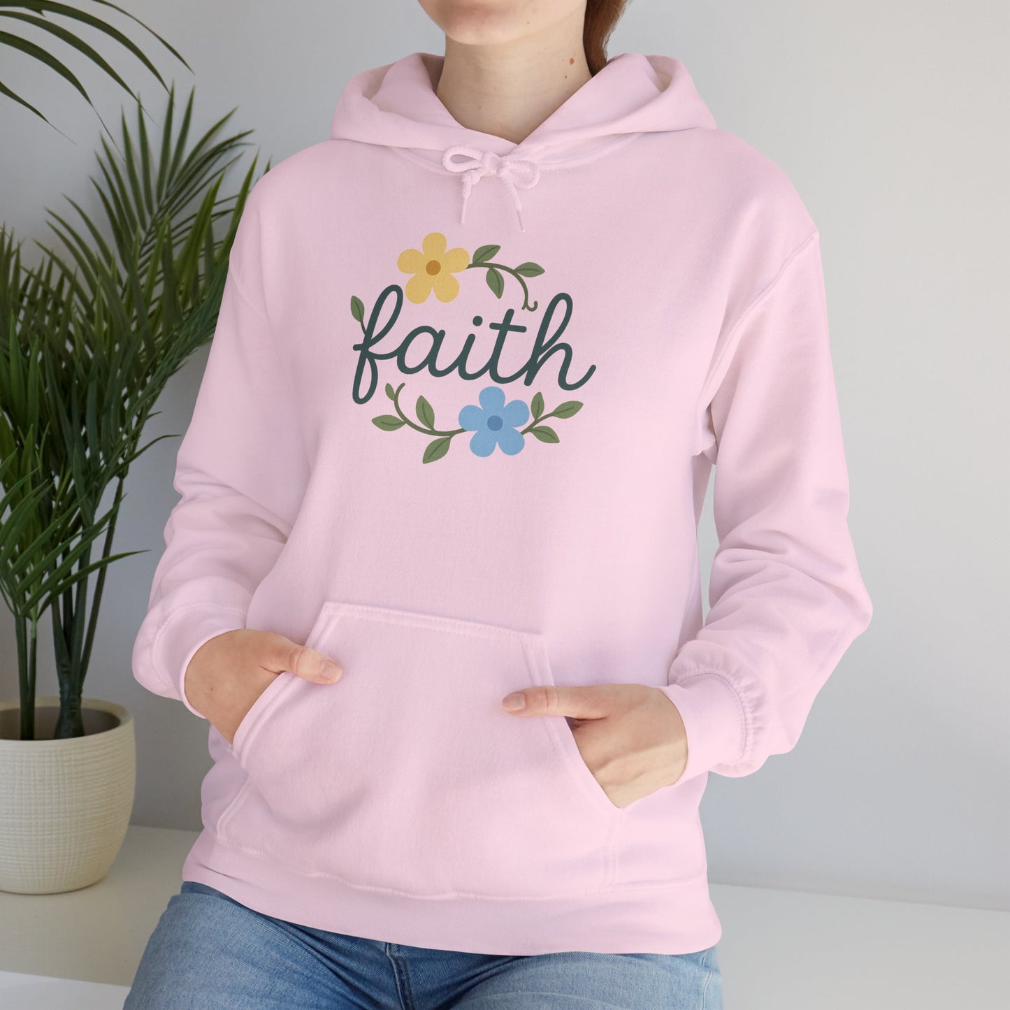 Faith Floral Hoodie — "Saved Since 1998" Christian Comfort Sweatshirt