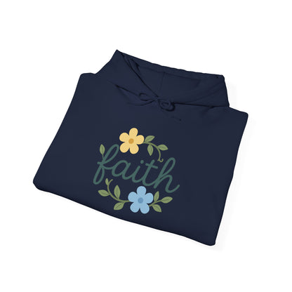 Faith Floral Hoodie — "Saved Since 1998" Christian Comfort Sweatshirt