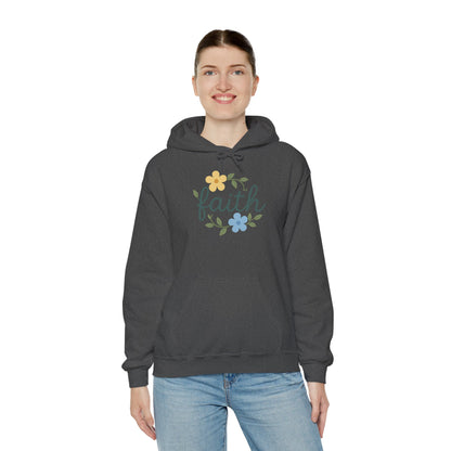 Faith Floral Hoodie — "Saved Since 1998" Christian Comfort Sweatshirt