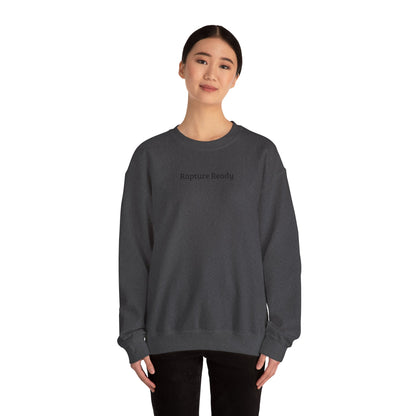 Crewneck Sweatshirt — "Rapture Ready" Minimalist Religious Graphic