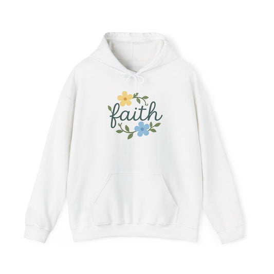 Faith Floral Hoodie — "Saved Since 1998" Christian Comfort Sweatshirt