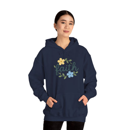Faith Floral Hoodie — "Saved Since 1998" Christian Comfort Sweatshirt