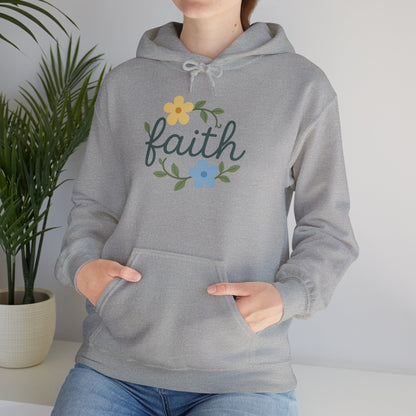 Faith Floral Hoodie — "Saved Since 1998" Christian Comfort Sweatshirt