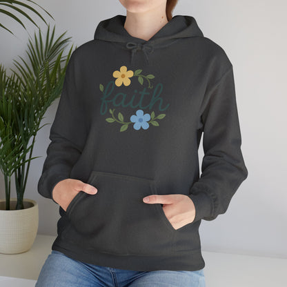 Faith Floral Hoodie — "Saved Since 1998" Christian Comfort Sweatshirt