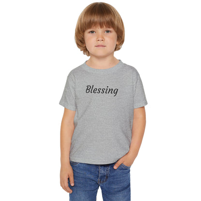 Blessing Toddler T-Shirt — Soft Script Faith Baby Tee