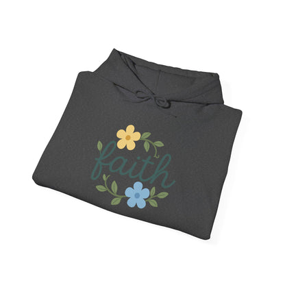 Faith Floral Hoodie — "Saved Since 1998" Christian Comfort Sweatshirt