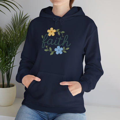 Faith Floral Hoodie — "Saved Since 1998" Christian Comfort Sweatshirt