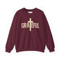 Grateful Cross Sweatshirt — Christian Faith Graphic Crewneck